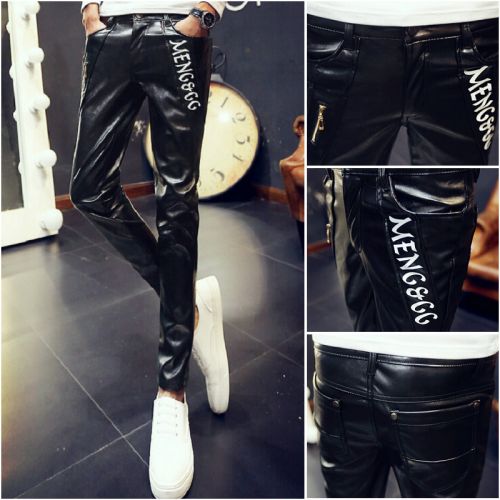 Pantalon cuir homme serré pour adolescent hiver - Ref 1481816