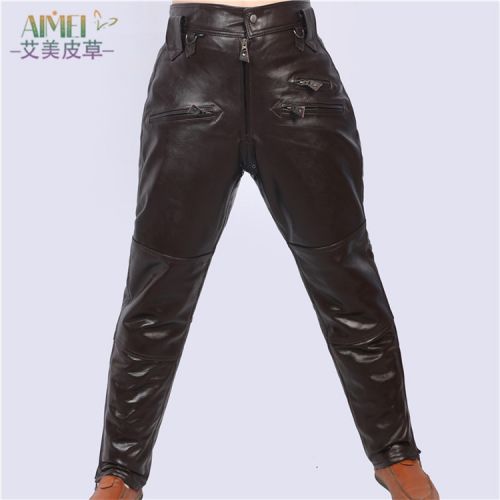 Pantalon cuir homme droit pour hiver - Ref 1481888