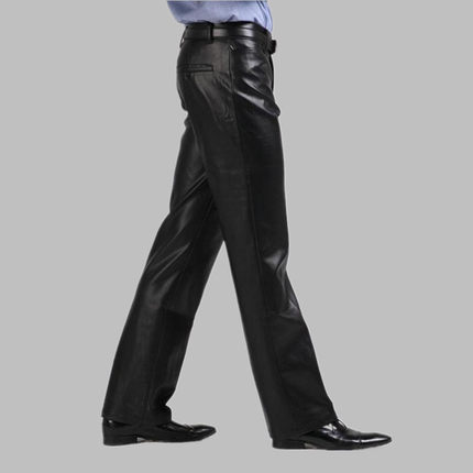 Pantalon cuir homme droit pour jeunesse BESTAOJUNDA hiver - Ref 1481897