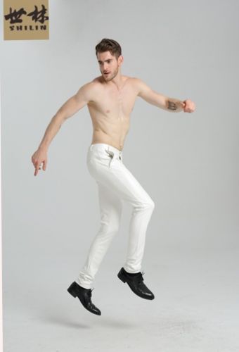 Pantalon cuir homme serré pour adolescent PU automne - Ref 1482093