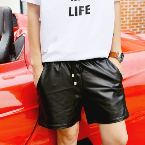 Pantalon cuir homme droit pour adolescent PU été - Ref 1482312