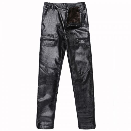 Pantalon cuir homme droit pour hiver - Ref 1482584