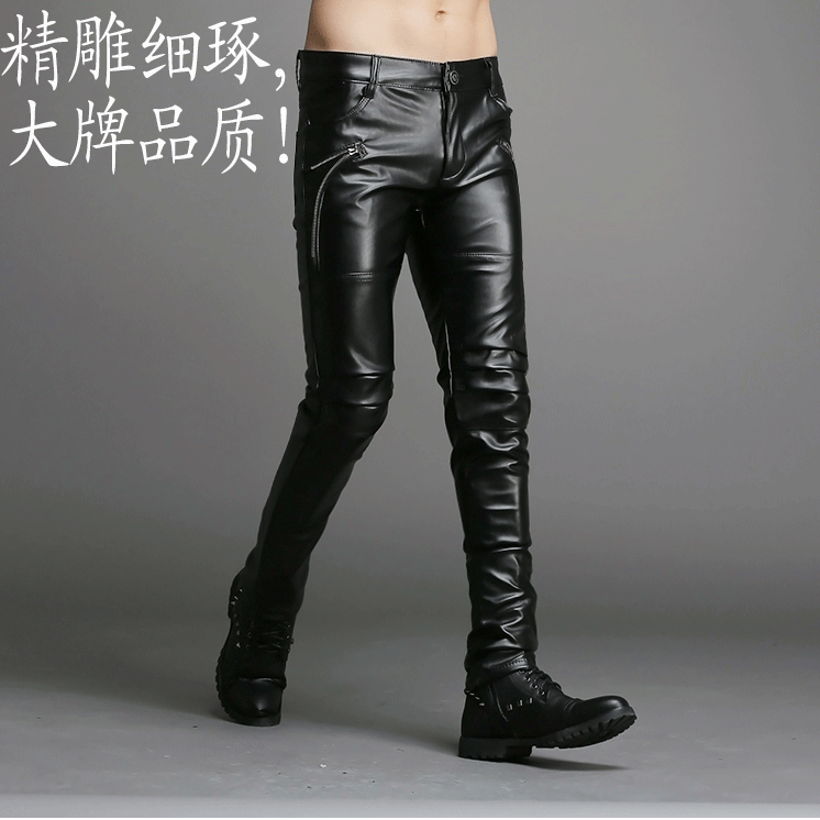 Pantalon cuir homme droit pour adolescent automne - Ref 1482597