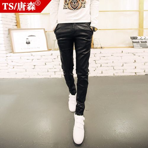 Pantalon cuir homme pantalons fuselés pour jeunesse - Ref 1482671
