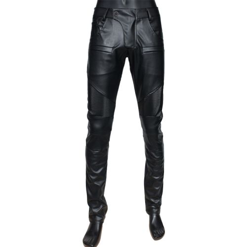 Pantalon cuir homme serré pour automne - Ref 1482739