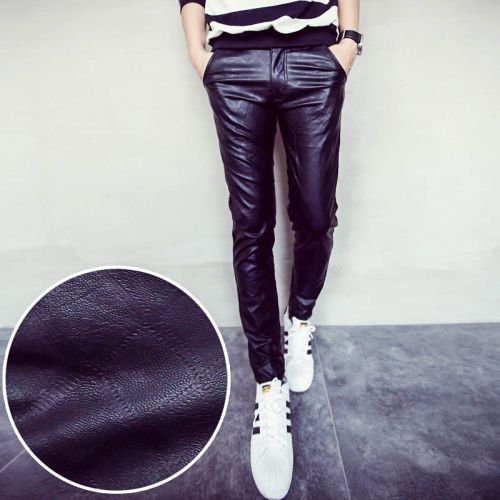 Pantalon cuir homme serré pour jeunesse automne - Ref 1482838