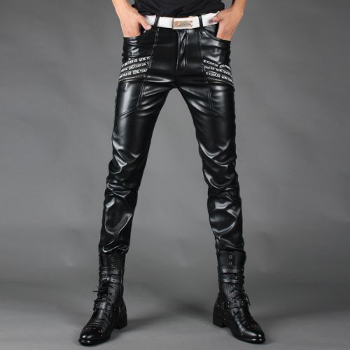Pantalon cuir homme serré pour adolescent hiver - Ref 1482868