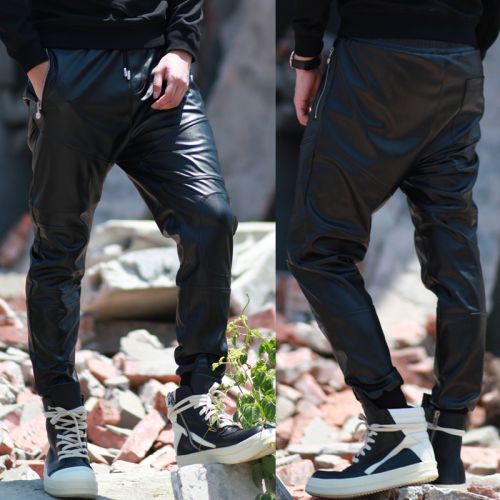 Pantalon cuir homme pantalons fuselés pour jeunesse automne - Ref 1482953