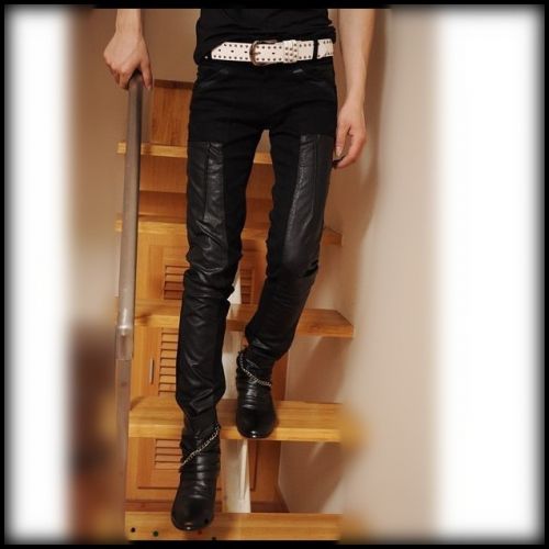 Pantalon cuir homme serré pour adolescent - Ref 1482988