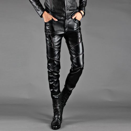 Pantalon cuir homme droit pour adolescent automne - Ref 1483030