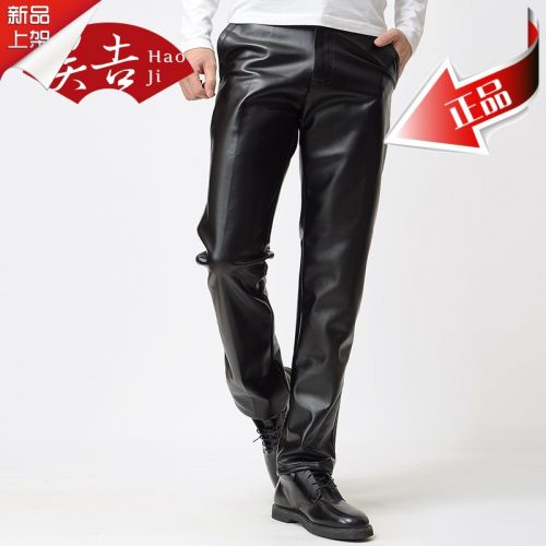 Pantalon cuir homme droit PU pour hiver - Ref 1483090