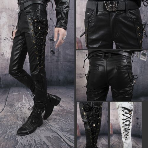 Pantalon cuir homme droit pour adolescent automne - Ref 1483112