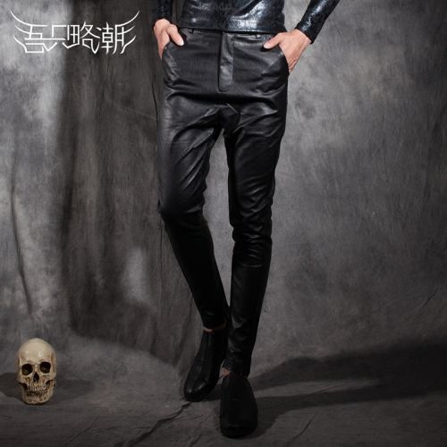 Pantalon cuir homme serré pour jeunesse hiver - Ref 1483145