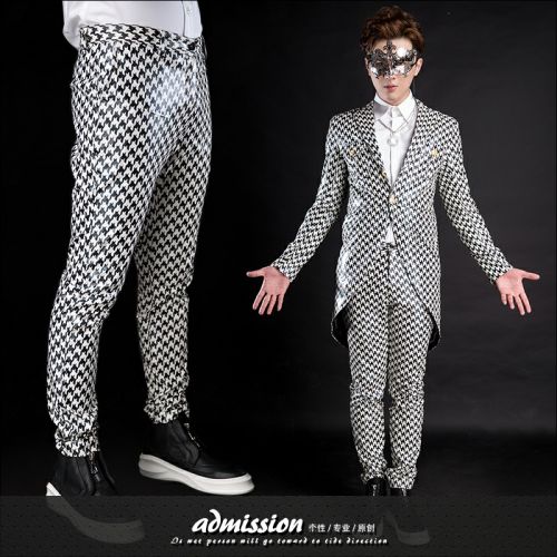 Pantalon cuir homme serré pour jeunesse automne - Ref 1483211