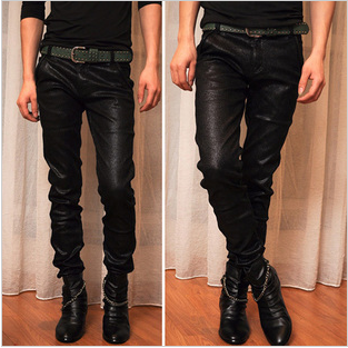 Pantalon cuir homme serré pour jeunesse - Ref 1483253