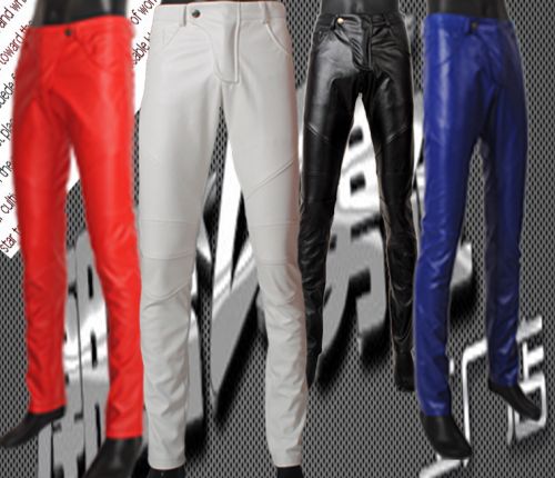 Pantalon cuir homme serré pour adolescent PU automne - Ref 1483281