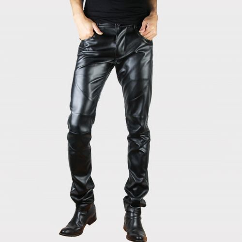 Pantalon cuir homme serré AH.DING - Ref 1483309