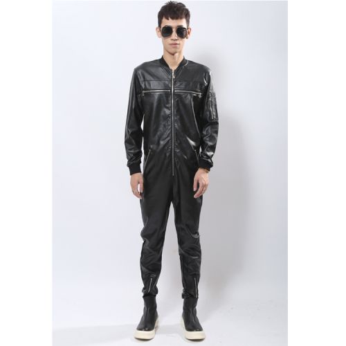 Pantalon cuir homme serré pour jeunesse printemps - Ref 1483368