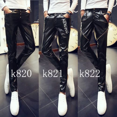 Pantalon cuir homme serré pour adolescent hiver - Ref 1483390