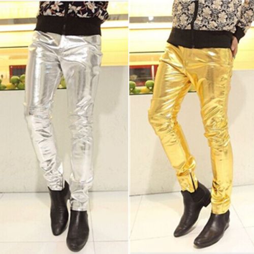 Pantalon cuir homme serré pour adolescent automne - Ref 1483394