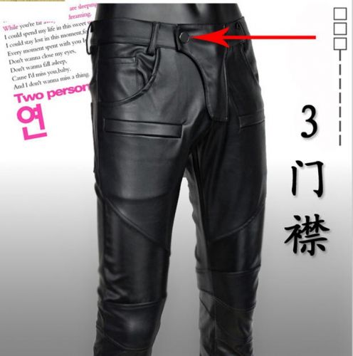 Pantalon cuir homme pantalons fuselés pour adolescent automne - Ref 1483531