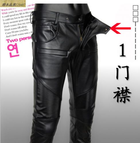 Pantalon cuir homme serré pour adolescent automne - Ref 1483753