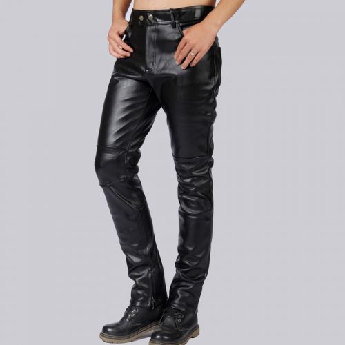 Pantalon cuir homme serré pour jeunesse hiver - Ref 1483864