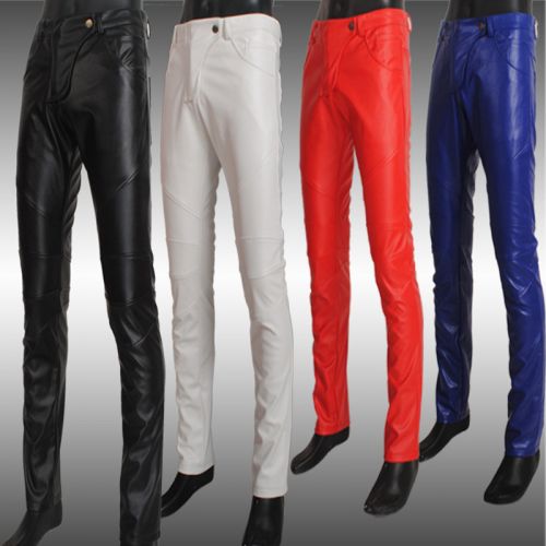 Pantalon cuir homme serré pour jeunesse automne - Ref 1483866