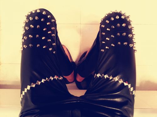 Pantalon cuir homme serré - Ref 1483959