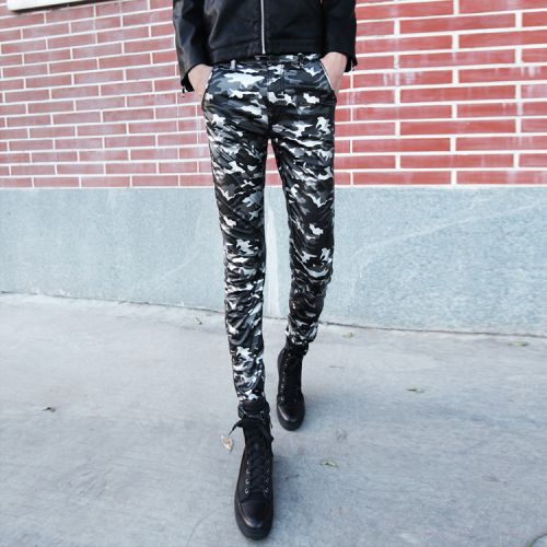 Pantalon cuir homme serré pour jeunesse hiver - Ref 1483977