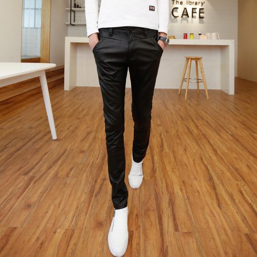 Pantalon cuir homme pour adolescent PU automne - Ref 1484002