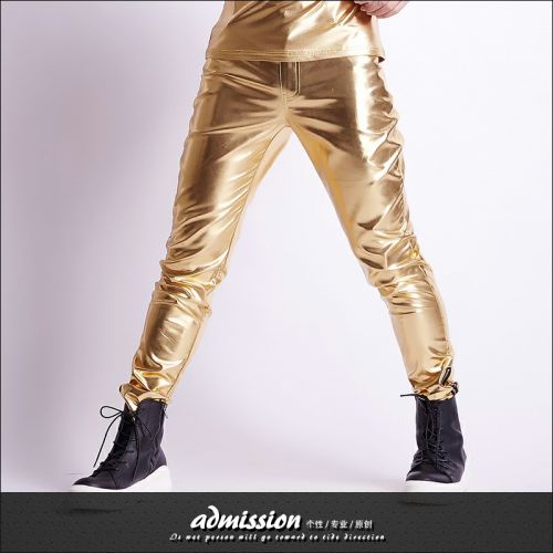 Pantalon cuir homme serré pour adolescent PU automne - Ref 1484036