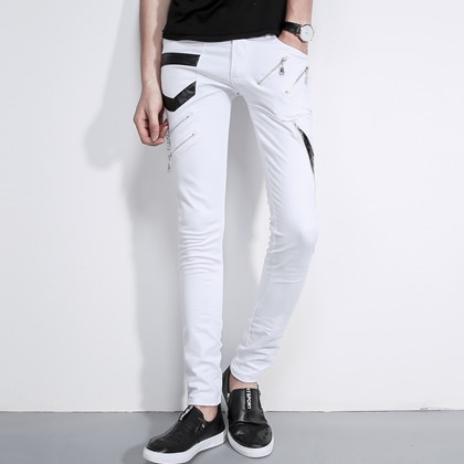 Pantalon cuir homme serré pour adolescent été - Ref 1484237