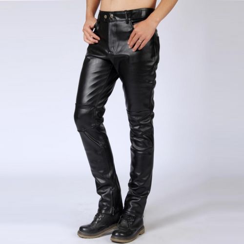 Pantalon cuir homme serré pour adolescent automne - Ref 1484239