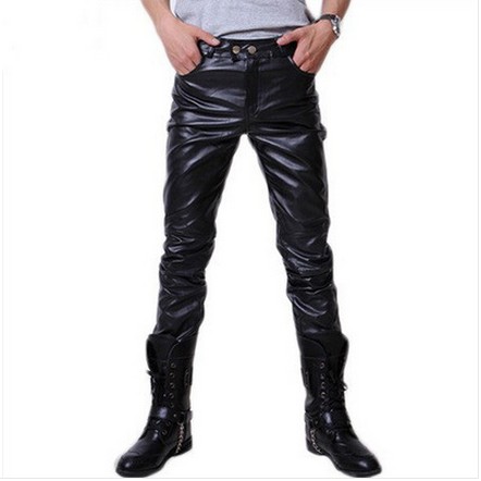 Pantalon cuir homme droit pour adolescent automne - Ref 1484334