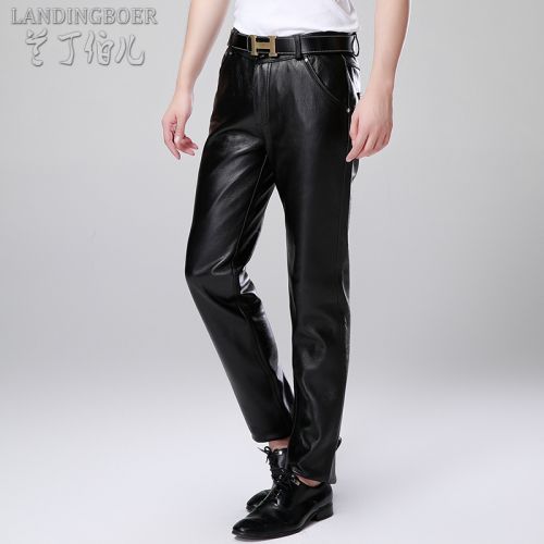 Pantalon cuir homme droit LANDINGBOER pour hiver - Ref 1484376