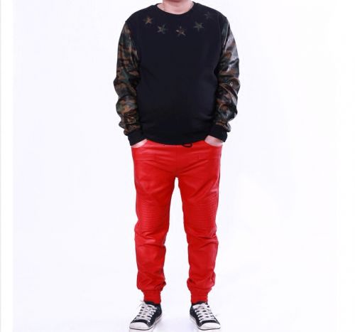 Pantalon cuir homme pantalons fuselés pour adolescent automne - Ref 1484409