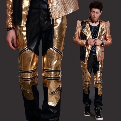 Pantalon cuir homme droit pour jeunesse automne - Ref 1484439