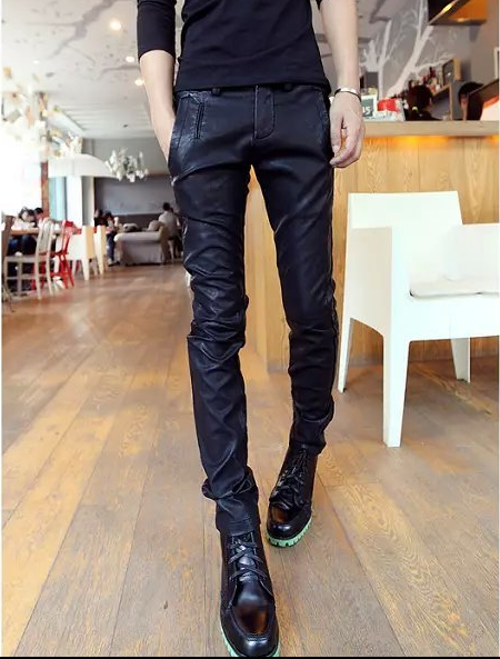 Pantalon cuir homme droit pour adolescent automne - Ref 1484656