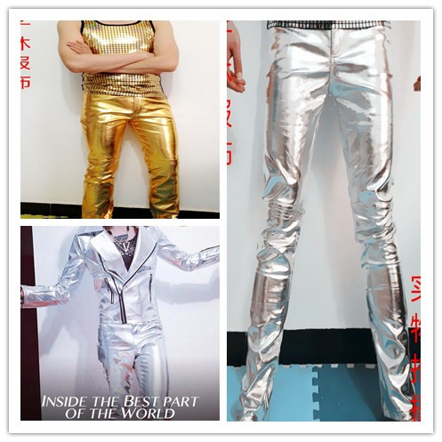 Pantalon cuir homme serré pour jeunesse printemps - Ref 1484670