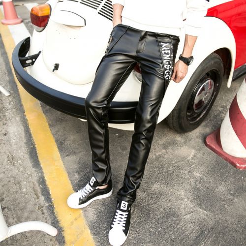 Pantalon cuir homme droit pour jeunesse automne - Ref 1484738