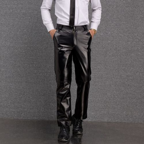 Pantalon cuir homme droit Peau de mouton - Ref 1484781