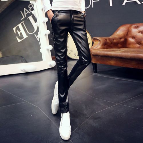 Pantalon cuir homme serré pour jeunesse été - Ref 1484878