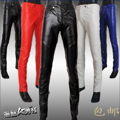 Pantalon cuir homme serré pour adolescent automne - Ref 1484989