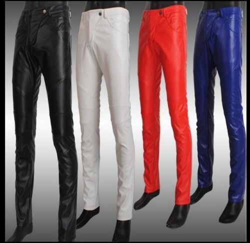 Pantalon cuir homme serré pour jeunesse automne - Ref 1485000