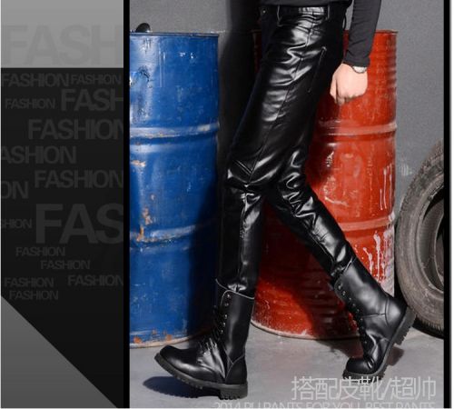 Pantalon cuir homme serré pour grands chantiers automne - Ref 1485007