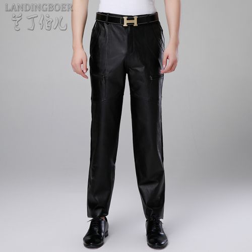 Pantalon cuir homme droit LANDINGBOER pour hiver - Ref 1485044