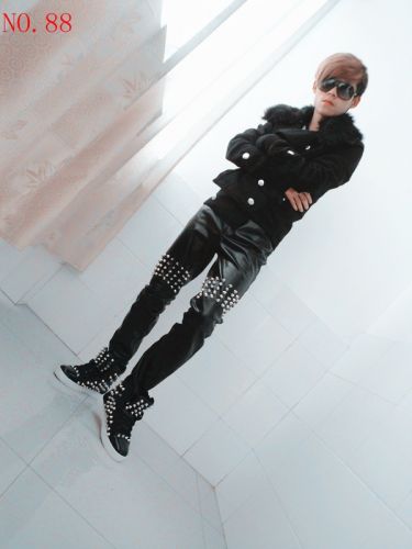 Pantalon cuir homme serré pour adolescent NO.88 - Ref 1485096