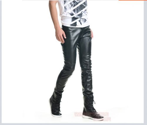 Pantalon cuir homme pantalons fuselés pour jeunesse hiver - Ref 1485126