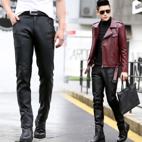 Pantalon cuir homme droit pour jeunesse hiver - Ref 1485154